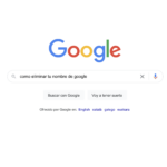 Eliminar tu nombre de Google